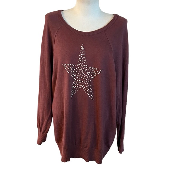 Torrid Pullover Knot Embellished Sweater Size 2 - Picture 4 of 10